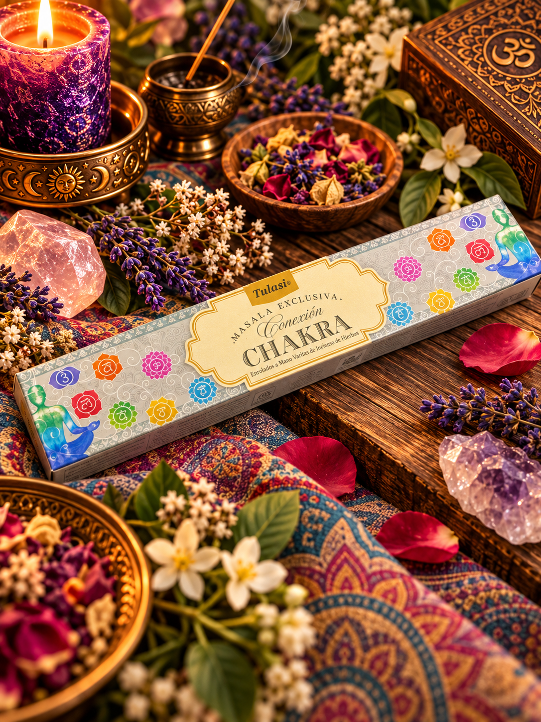 Chakra Healing – Rökelse – Tulasi Exclusive Masala – 15 g