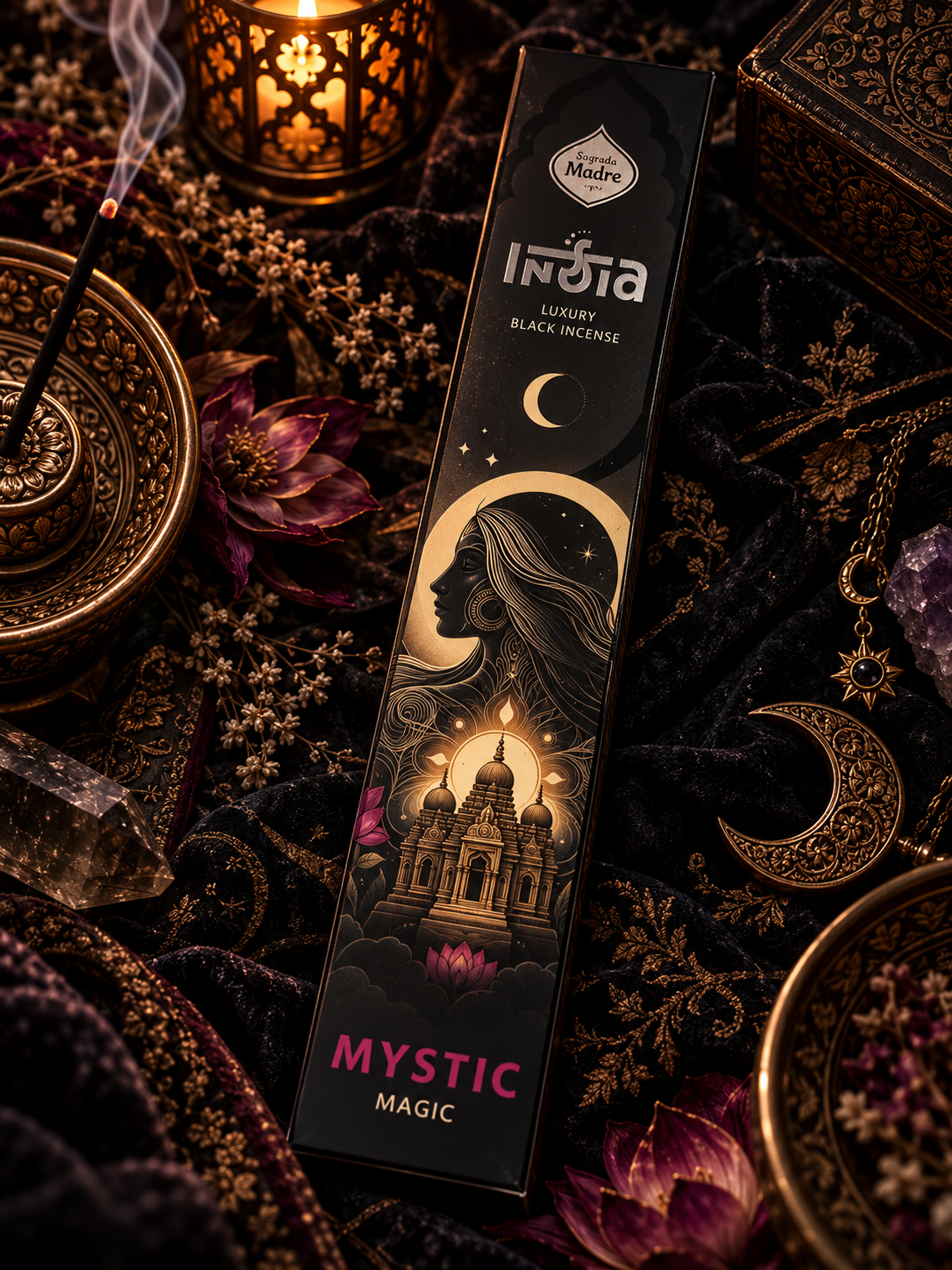 Mystic – Rökelse – Sagrada Madre India Luxury Black