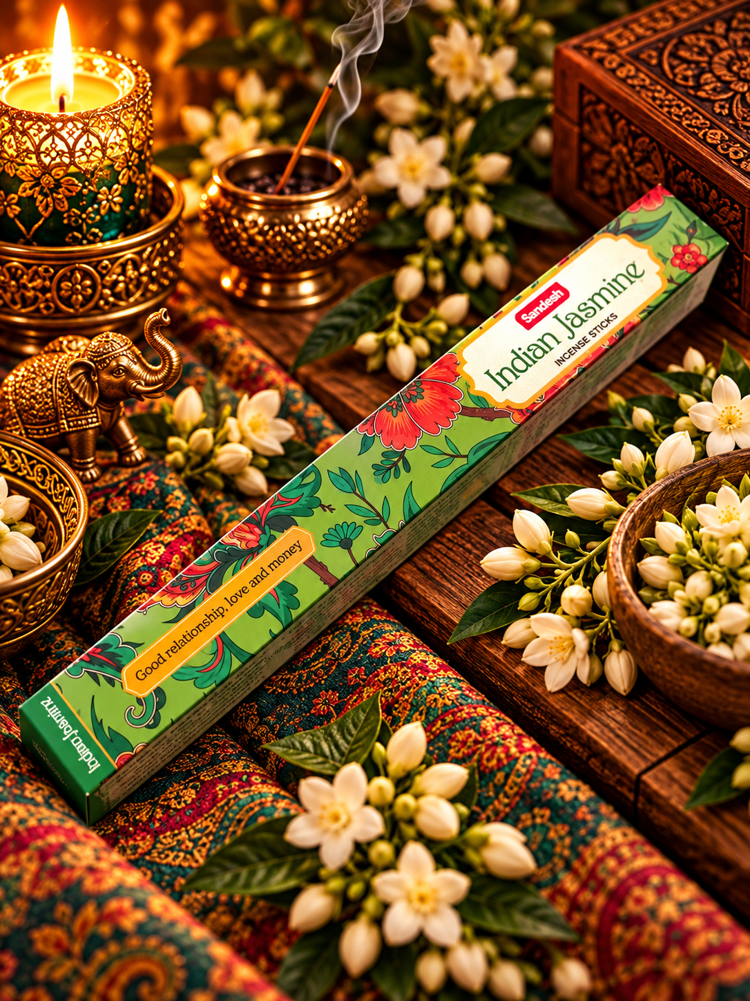 Indian Jasmine – Rökelse – Sandesh – 20 st