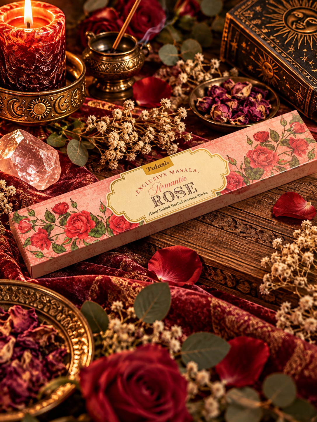 Romantic Rose – Rökelse – Tulasi Exclusive Masala – 15 g