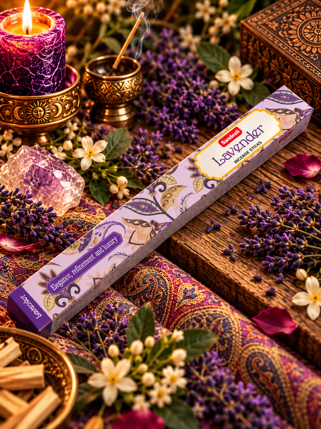 Lavendel – Rökelse – Sandesh – 20 st