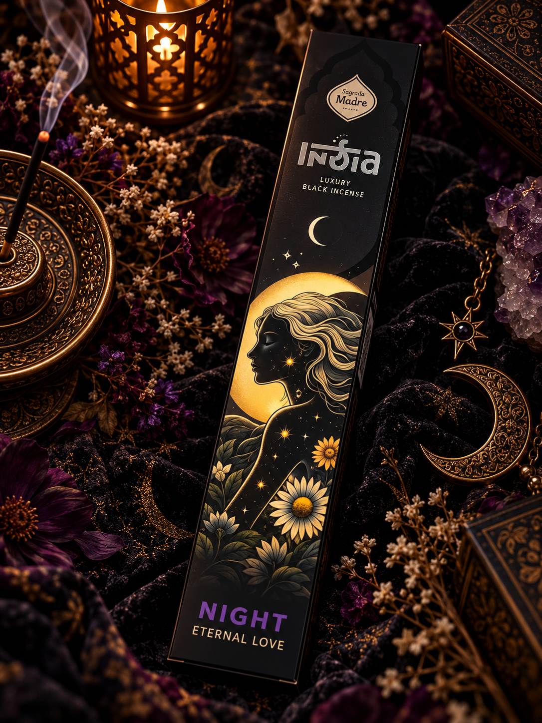 Night – Rökelse – Sagrada Madre India Luxury Black