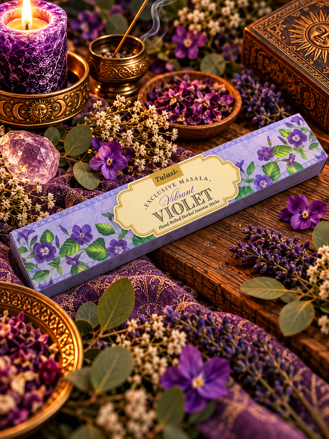 Vibrant Violet – Rökelse – Tulasi Exclusive Masala – 15 g