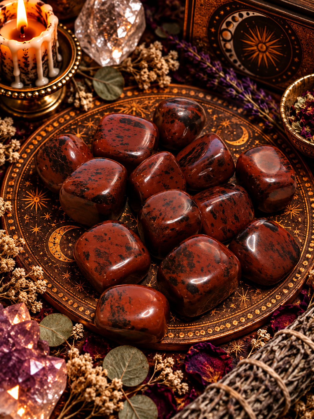 Obsidian Röd – Tumlad