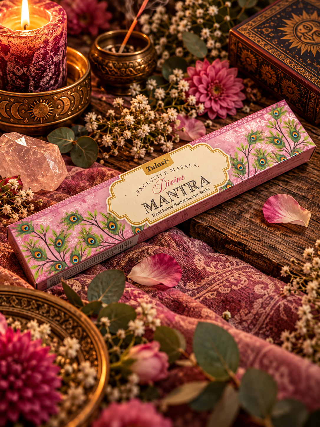 Divine Mantra – Rökelse – Tulasi Exclusive Masala – 15 g